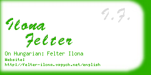 ilona felter business card